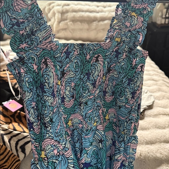 Rule breaker smocked dress in Winder Girl - Picture 3 of 4